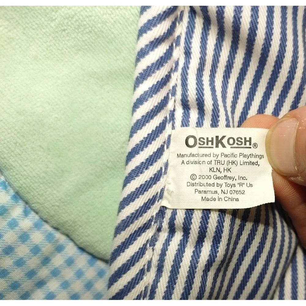 Vtg Oshkosh Baby Playmat Toys R‎ Us Cow Elephant Stars 2000 Stripe Activity
